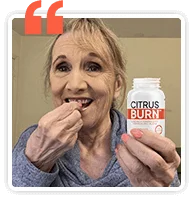 CitrusBurn customer Elizabeth showing results